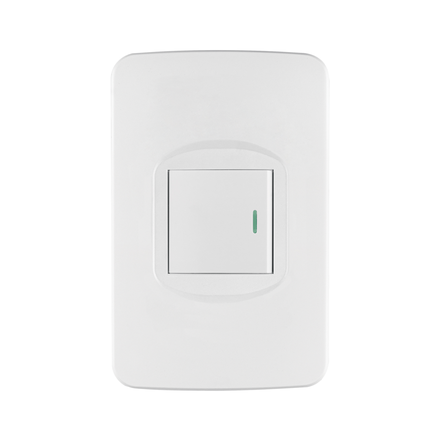 Placa armada 1 interruptor de 3 vías 1.5 módulos, Toledo