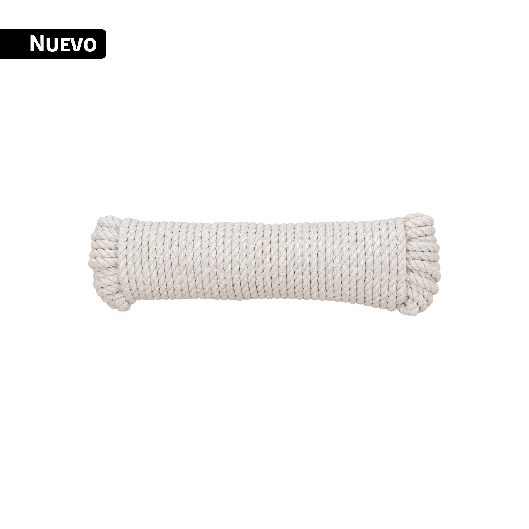 Piola de Algodón de 6 mm x 15 m natural, FIERO