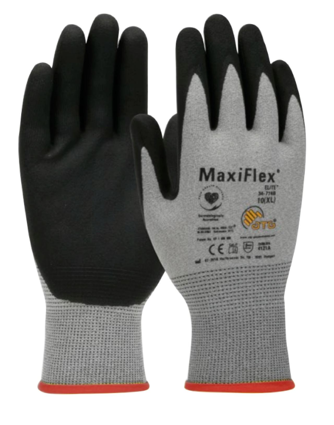 Guante Ligero de Nylon con Empuñadura de Microespuma Recubierta de Nitrilo Gris PIP 34-774B
