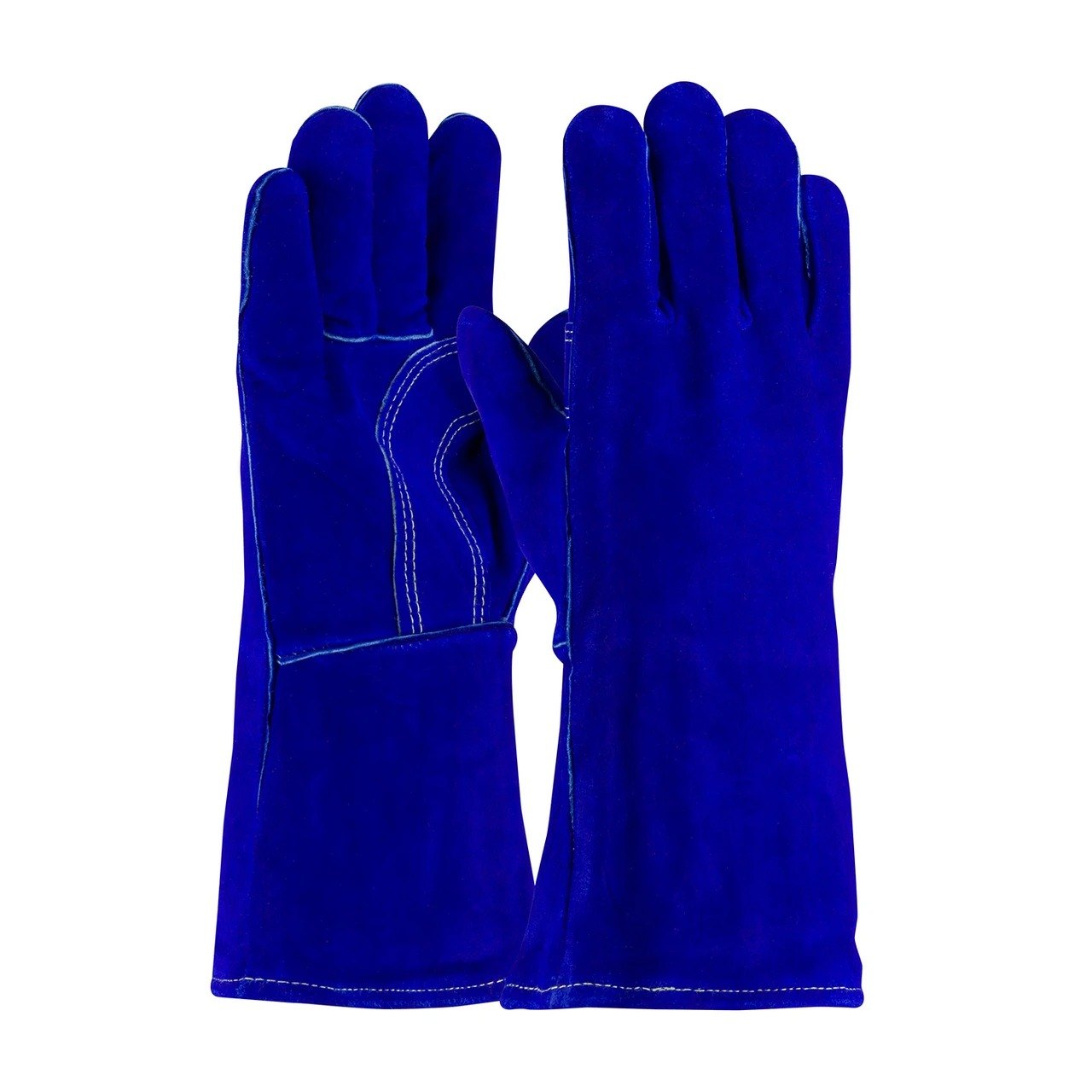 Guante De Carnaza Para Soldador Color Azul De Forro Kevlar PIP 73-7020