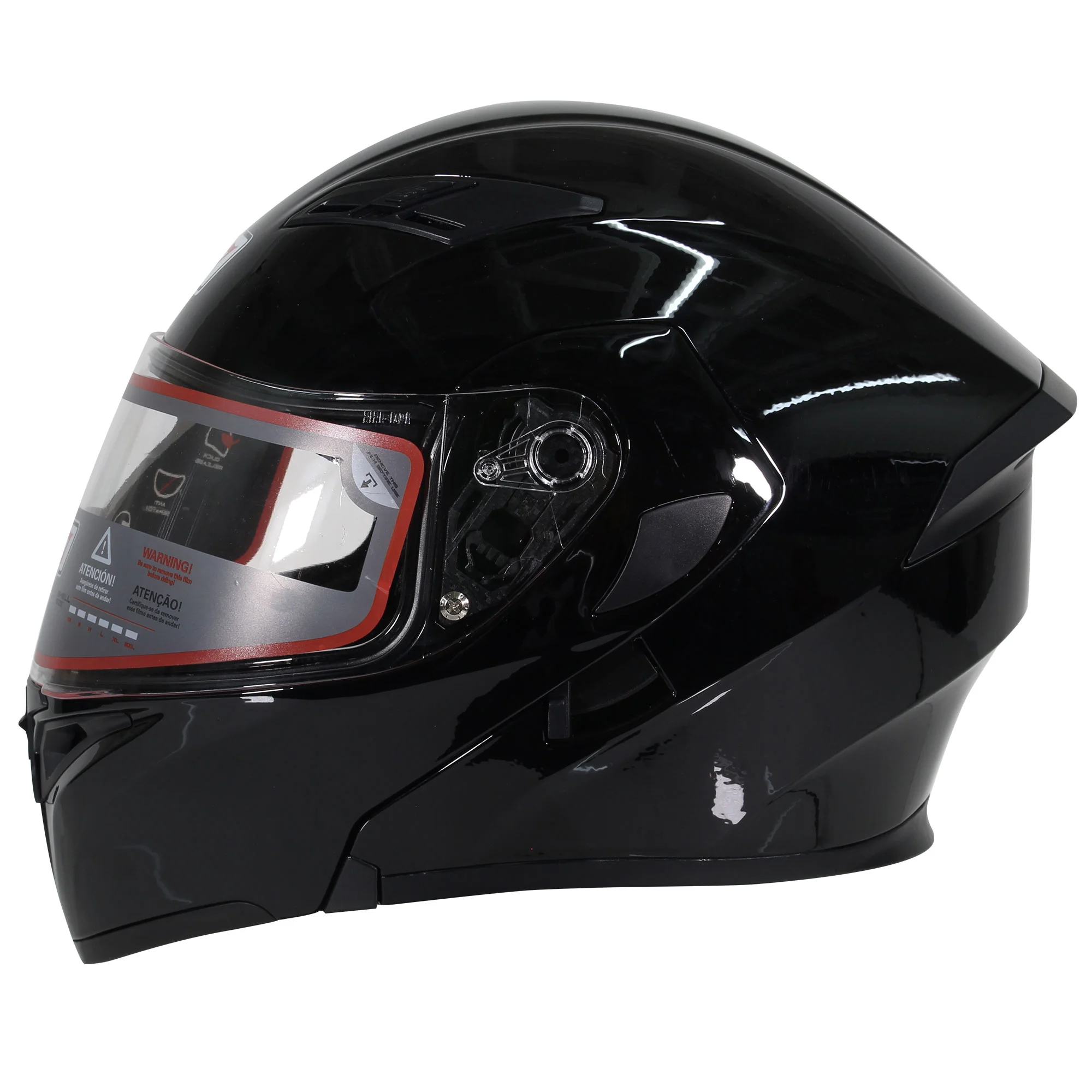 CASCO ABATIBLE R7 RACING UNSCARRED SOLID DOBLE MICA DOT L NE
