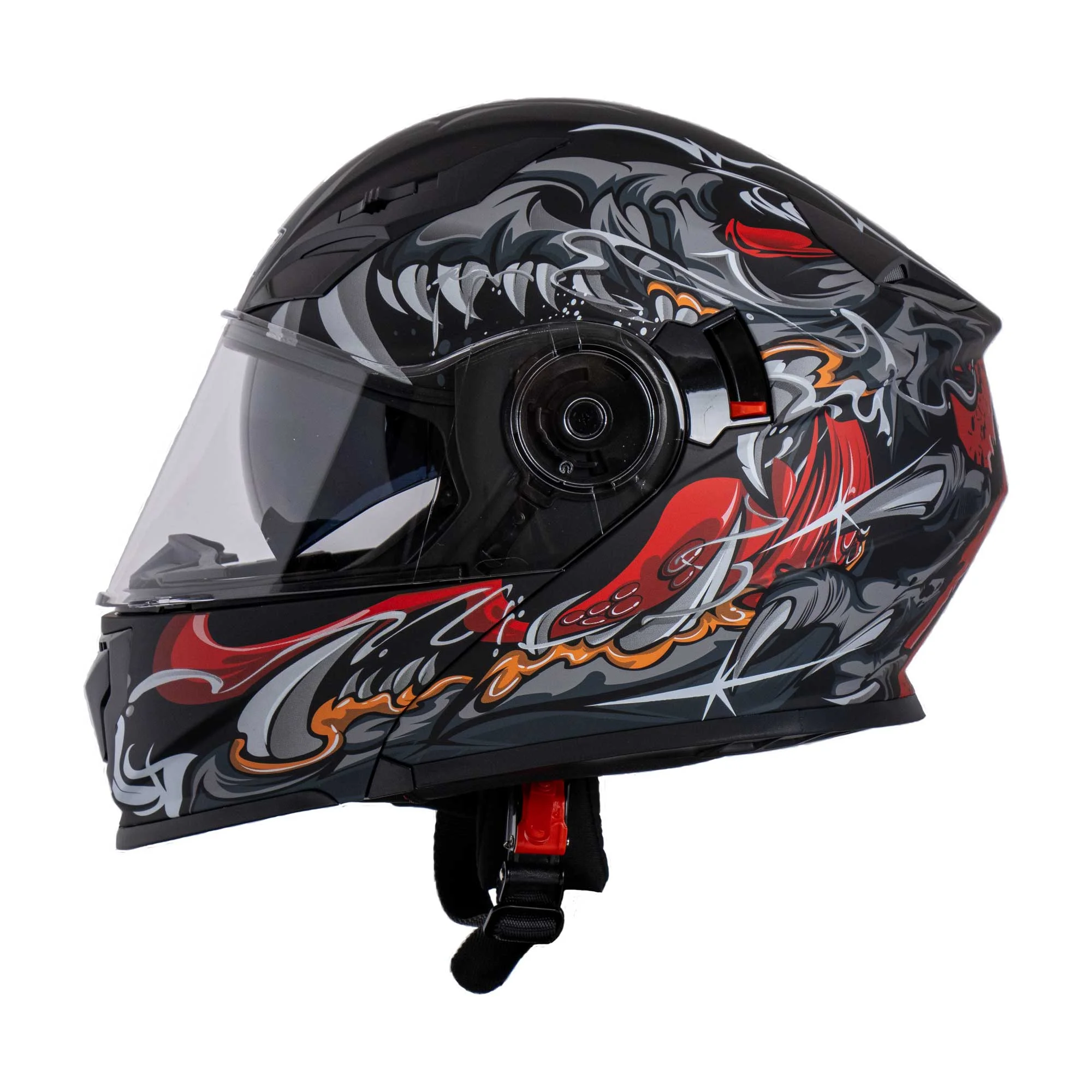 CASCO ABATIBLE R7 RACING EXPERT MONSTER DOBLE MICA DOT S NGO