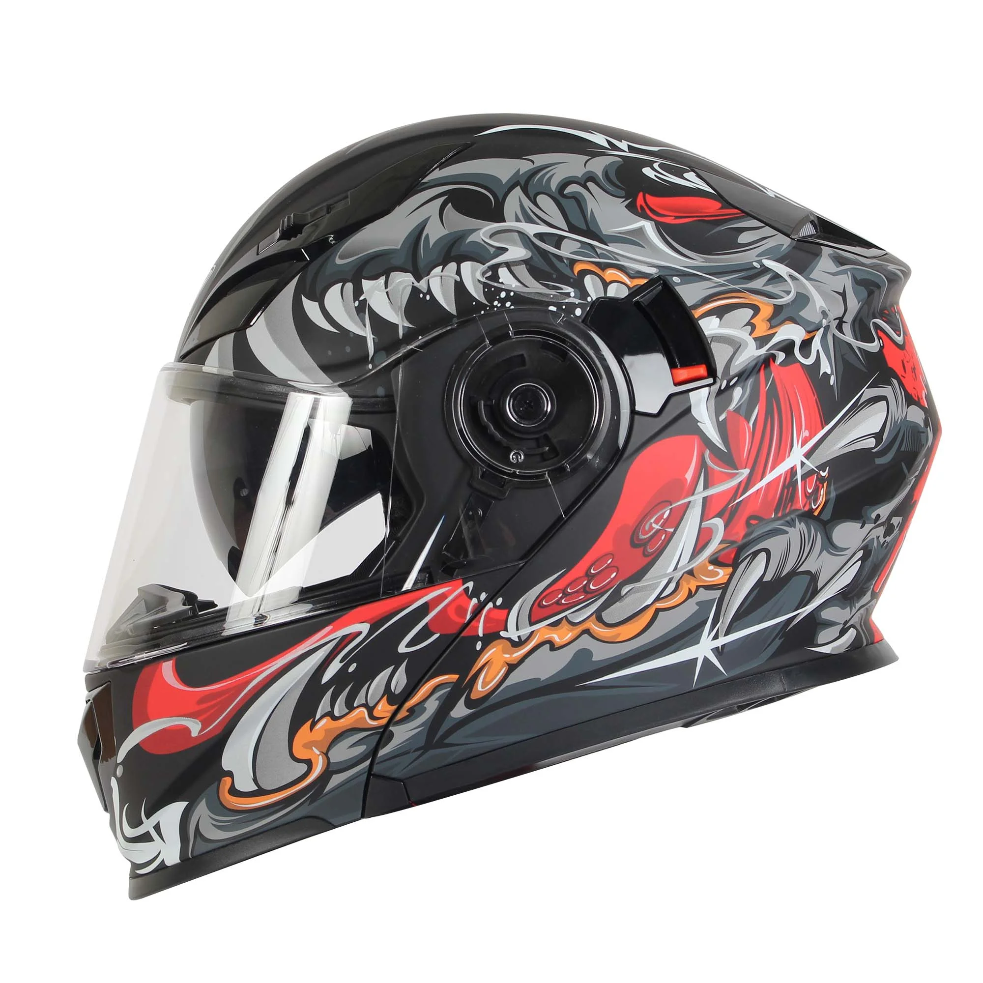 CASCO ABATIBLE R7 RACING EXPERT MONSTER DOBLE MICA DOT M NGO