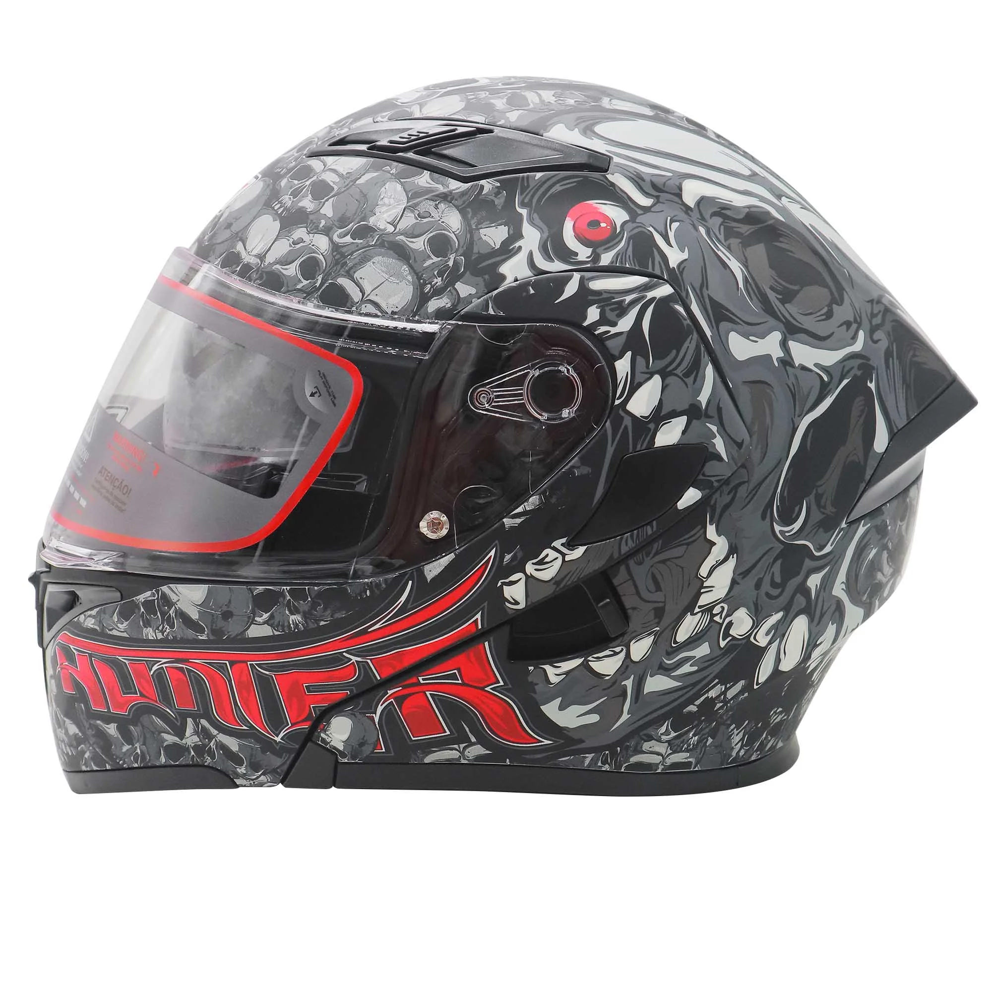 CASCO ABATIBLE R7 RACING HUNTER DOBLE MICA DOT M