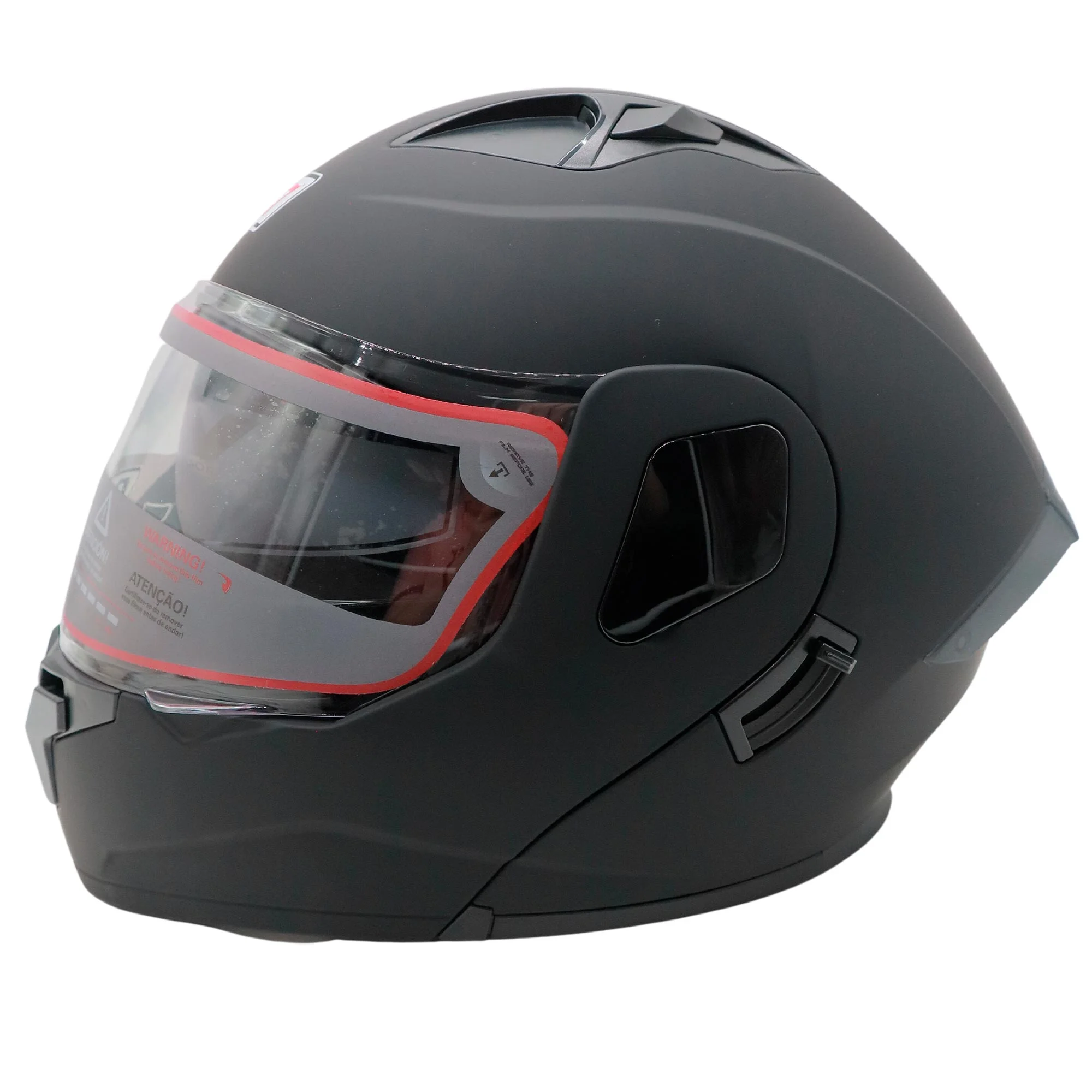 CASCO ABATIBLE R7 RACING DYNATOS MAGNO DOBLE MICA DOT L NEGR