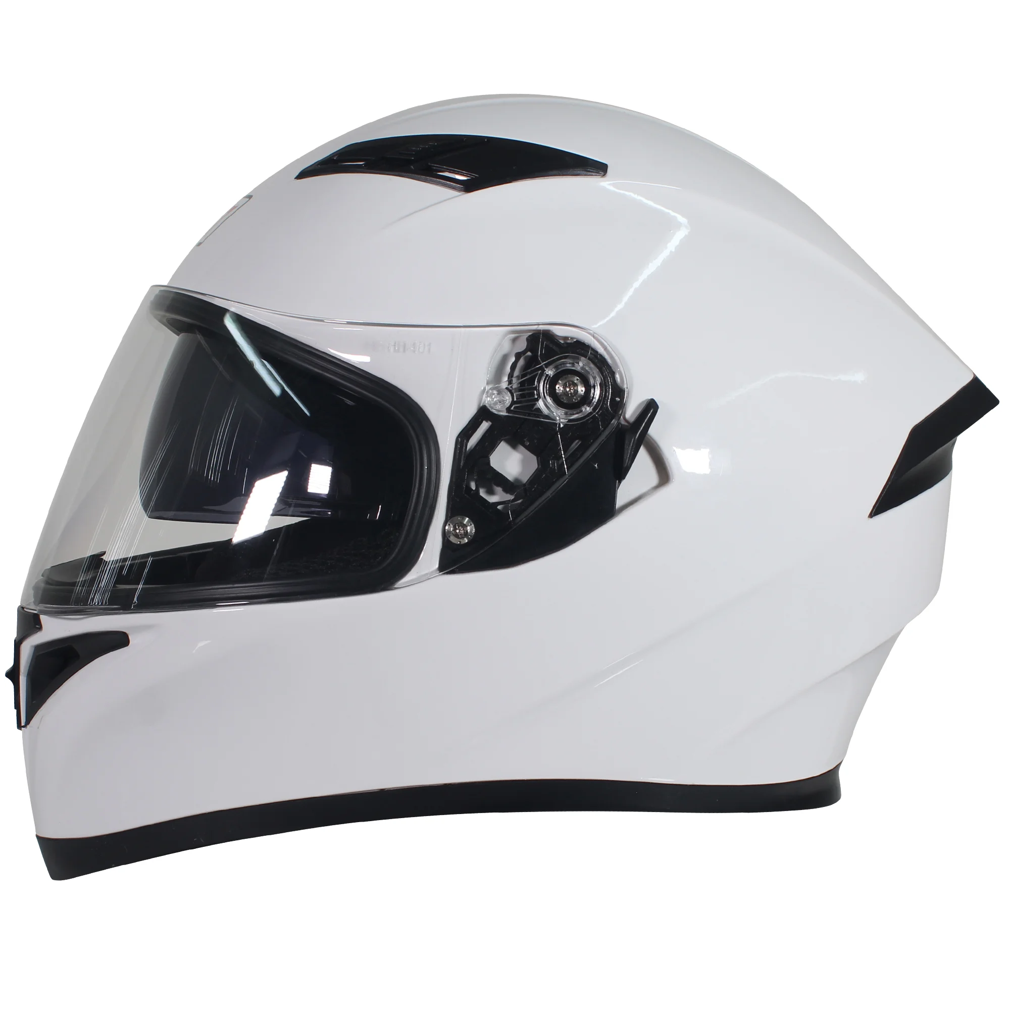 CASCO CERRADO R7 RACING PAINLESS SOLID DOBLE MICA DOT L BLAN