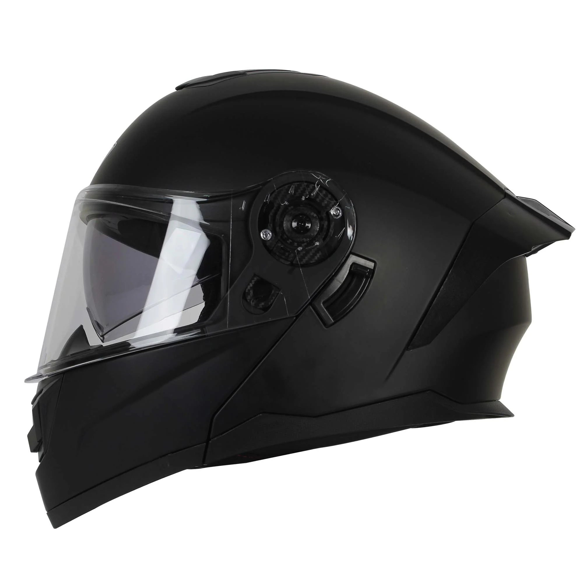 CASCO ABATIBLE R7 RACING ALFA DOBLE MICA DOT M NEGRO MATE