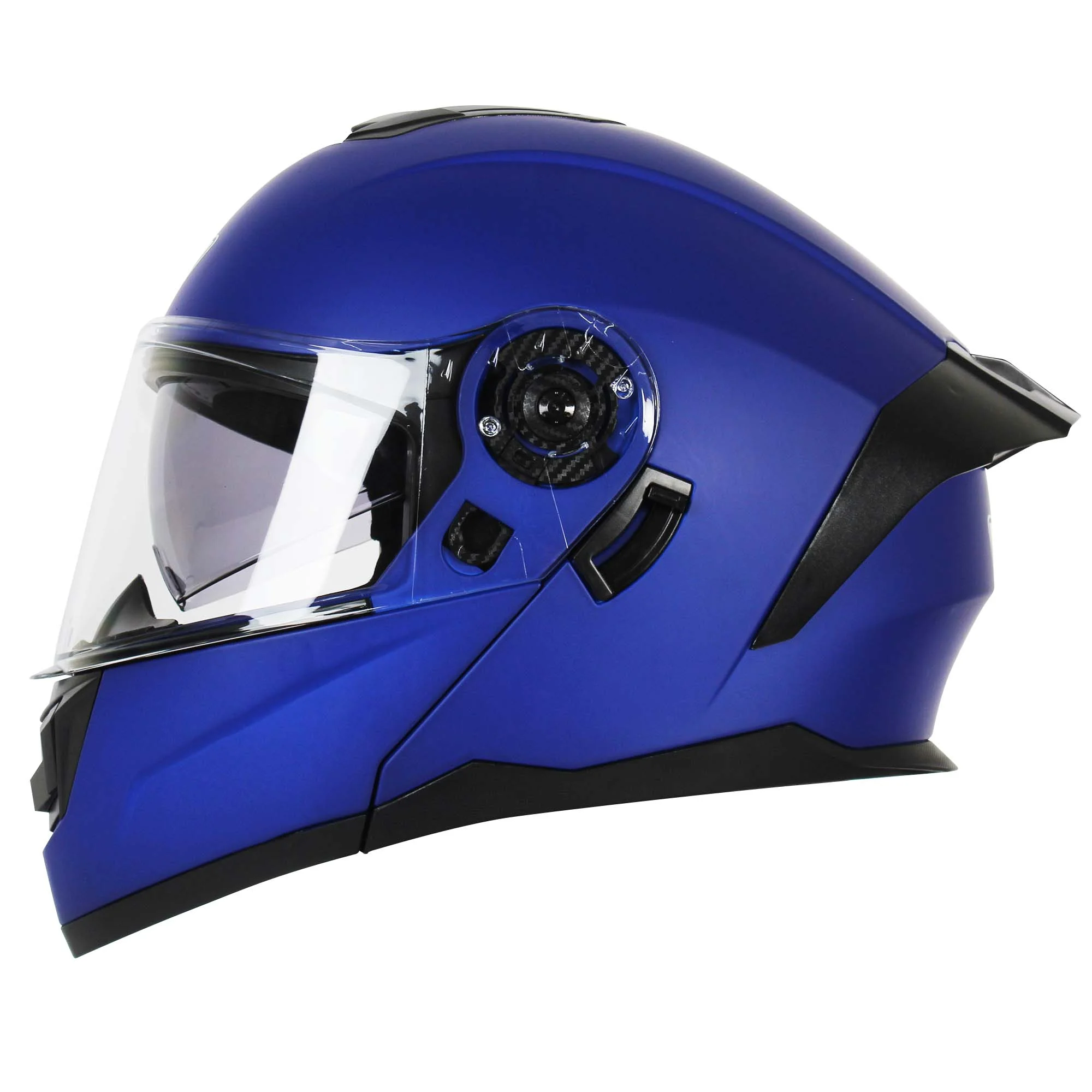 CASCO ABATIBLE R7 RACING ALFA DOBLE MICA DOT XXL AZUL MATE