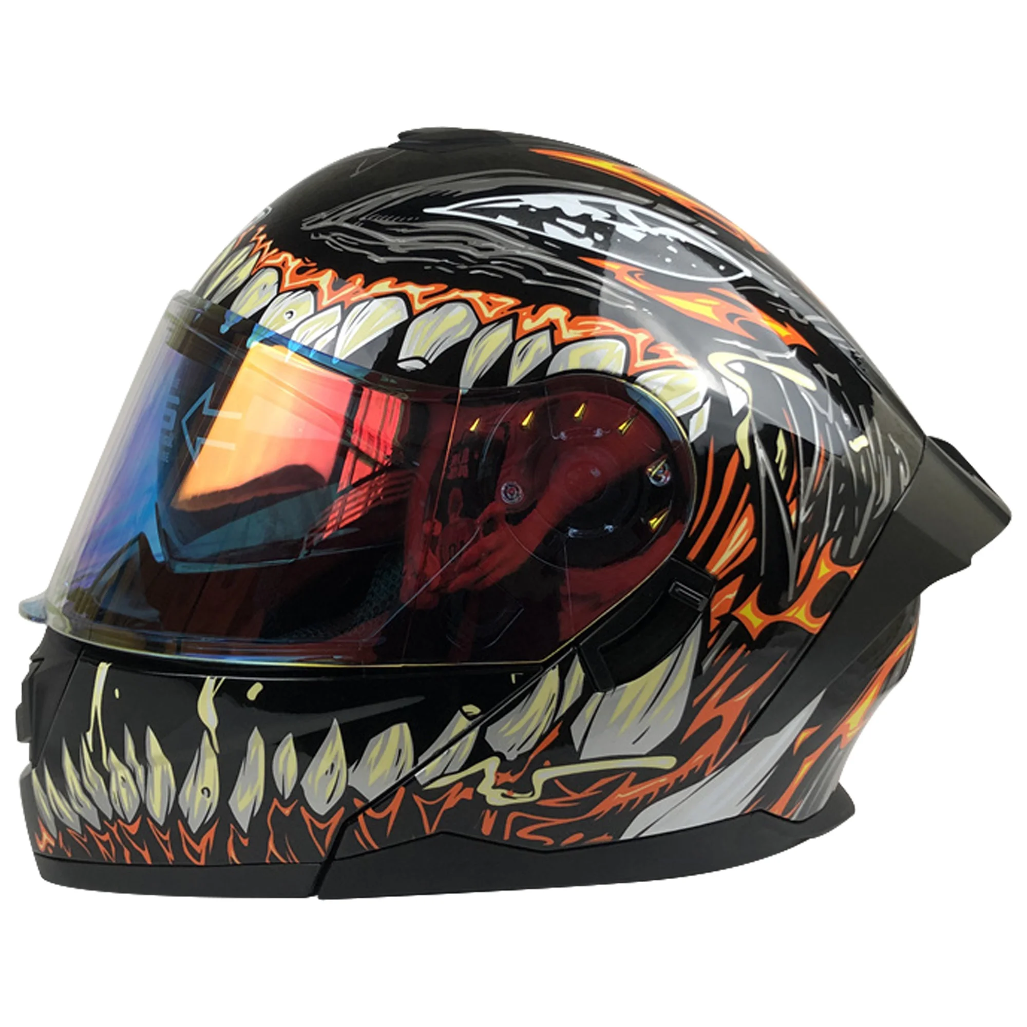 CASCO ABATIBLE R7 RACING ALFA DOBLE MICA DOT S MUTATION (MIC