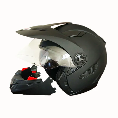 CASCO ABIERTO R7 RACING MD-900 SERIES DOBLE MICA DOT L NGO M