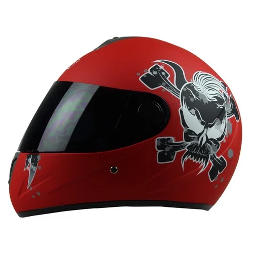 CASCO CERRADO R7 RACING R7-105 DOT L ROJ MATE/GRS MICA OSCUR