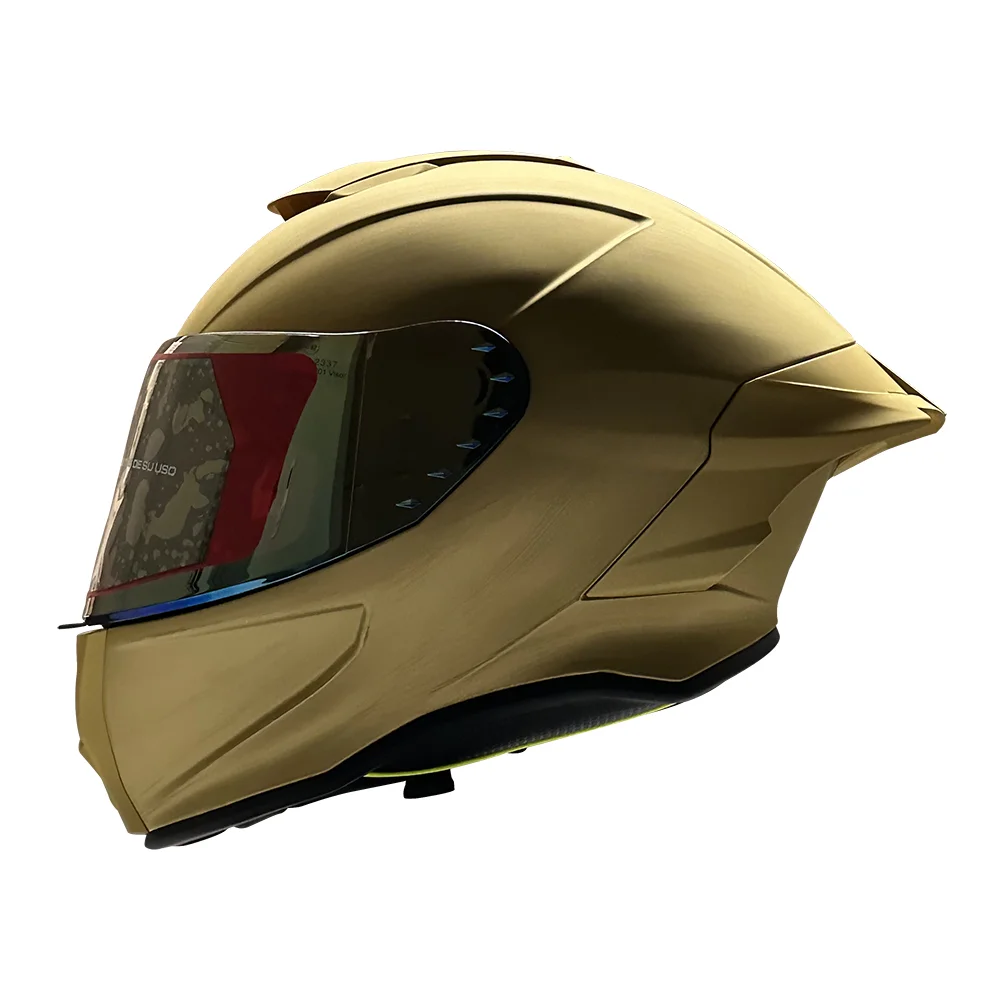 CASCO CERRADO R7 RACING BADDER ECE L DORADO