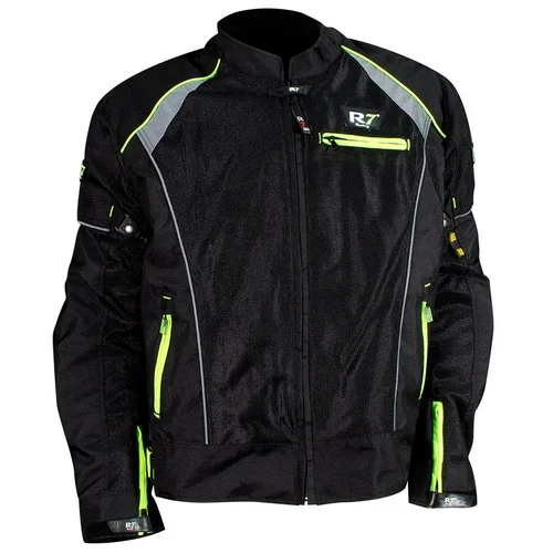 CHAMARRA DEPORTIVA R7 RACING S VERDE R7-302 TEXTIL VENTILADO