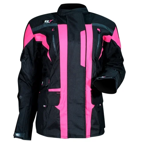 CHAMARRA DEPORTIVA R7 RACING XS ROSA R7-246 TEXTIL P/DAMA