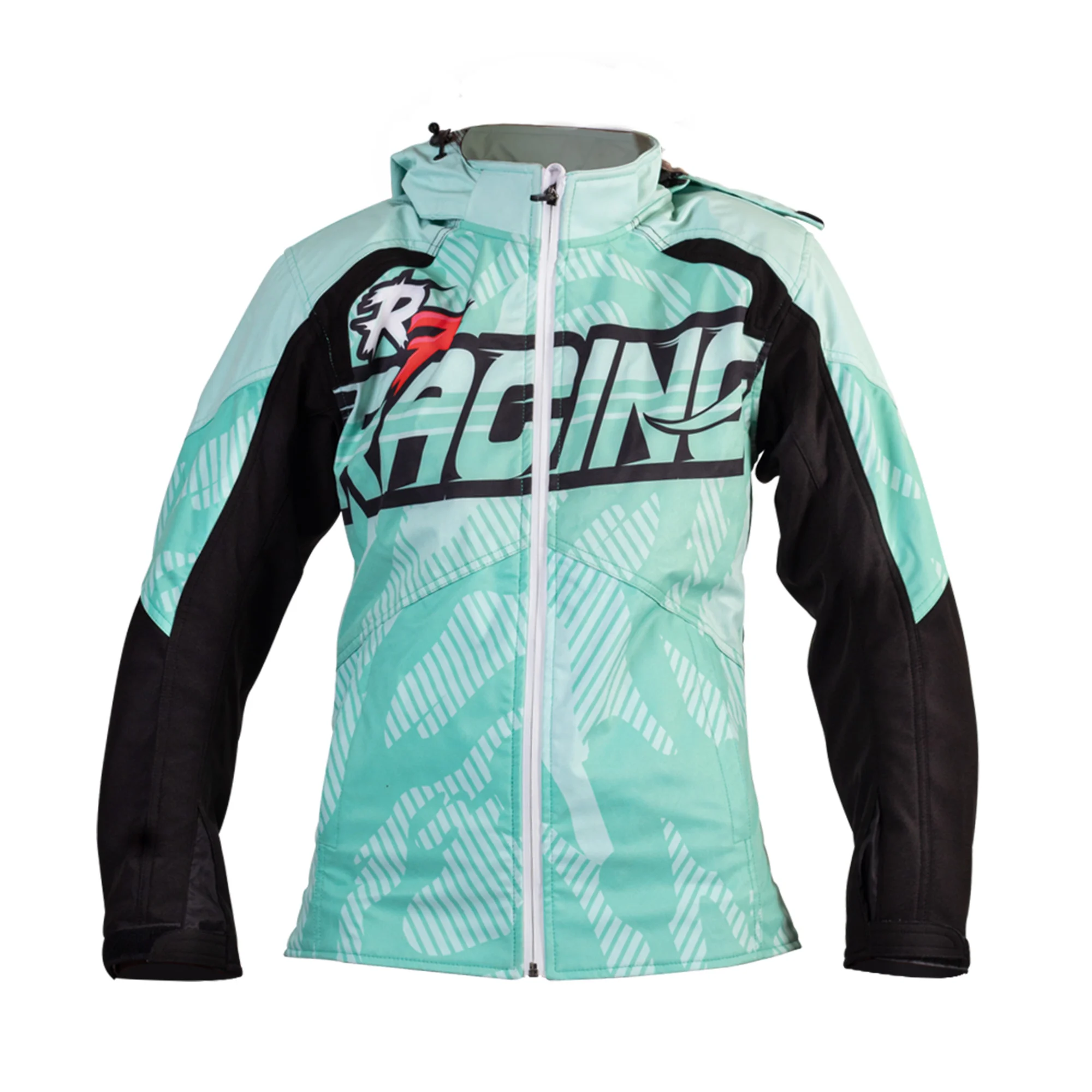 CHAMARRA DEPORTIVA R7 XS BCO/NGO/AQUA R7-700 TEXTIL P/DAMA