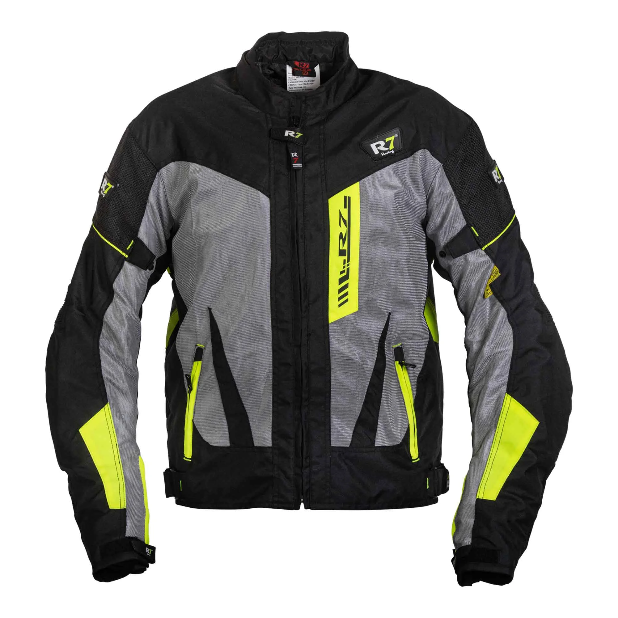CHAMARRA DEPORTIVA R7 RACING S VERDE R7-305 TEXTIL