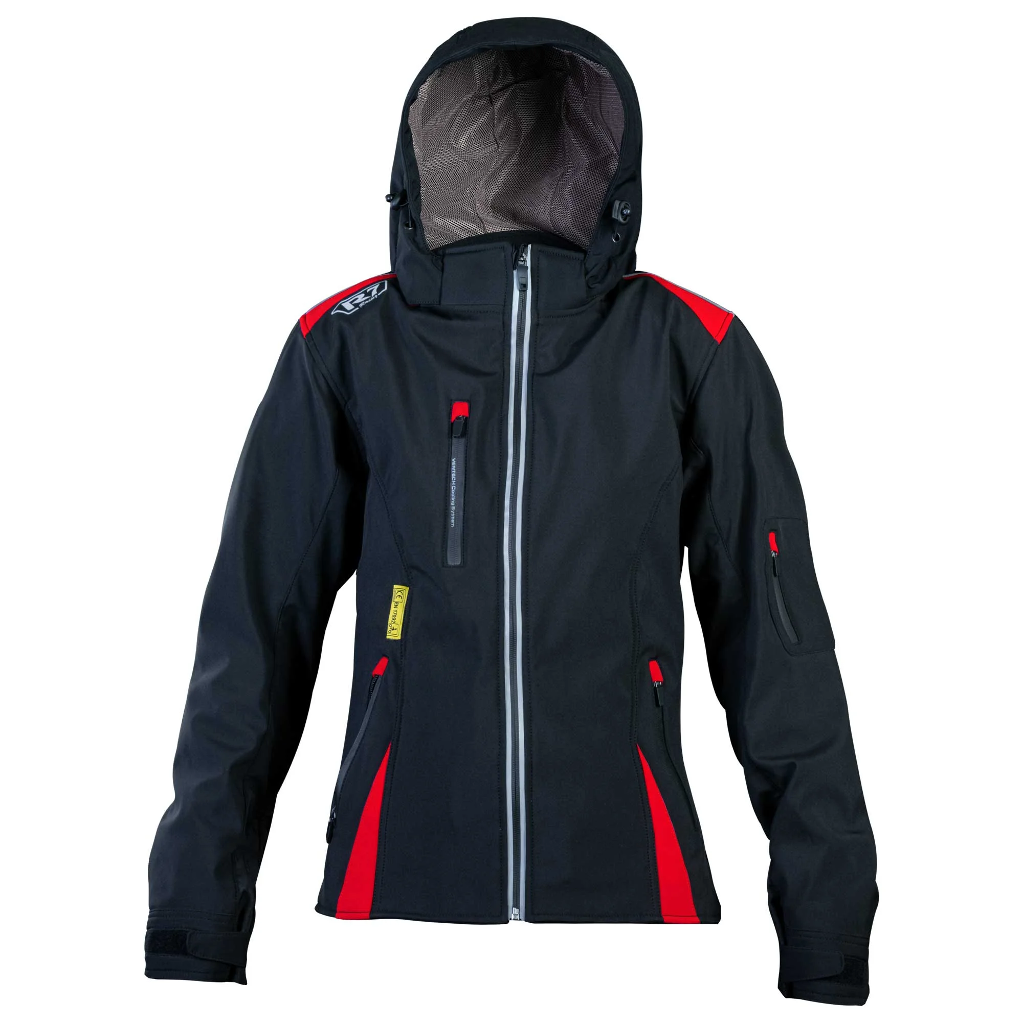CHAMARRA DEPORTIVA R7 RACING XXL ROJO R7-776 TEXTIL SUAVE P/