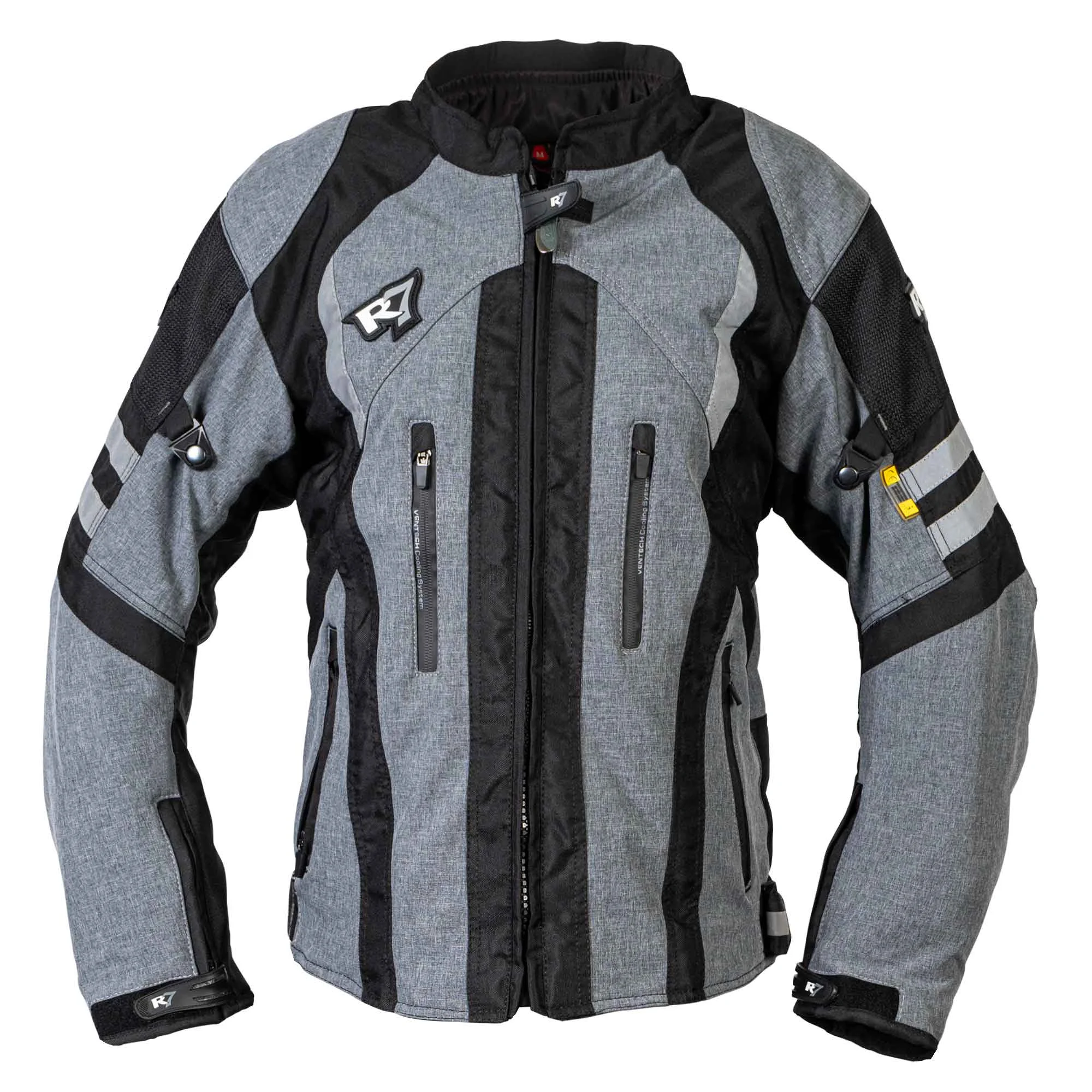 CHAMARRA DEPORTIVA R7 RACING M NGO/GRS R7-2410 TEXTIL P/DAMA