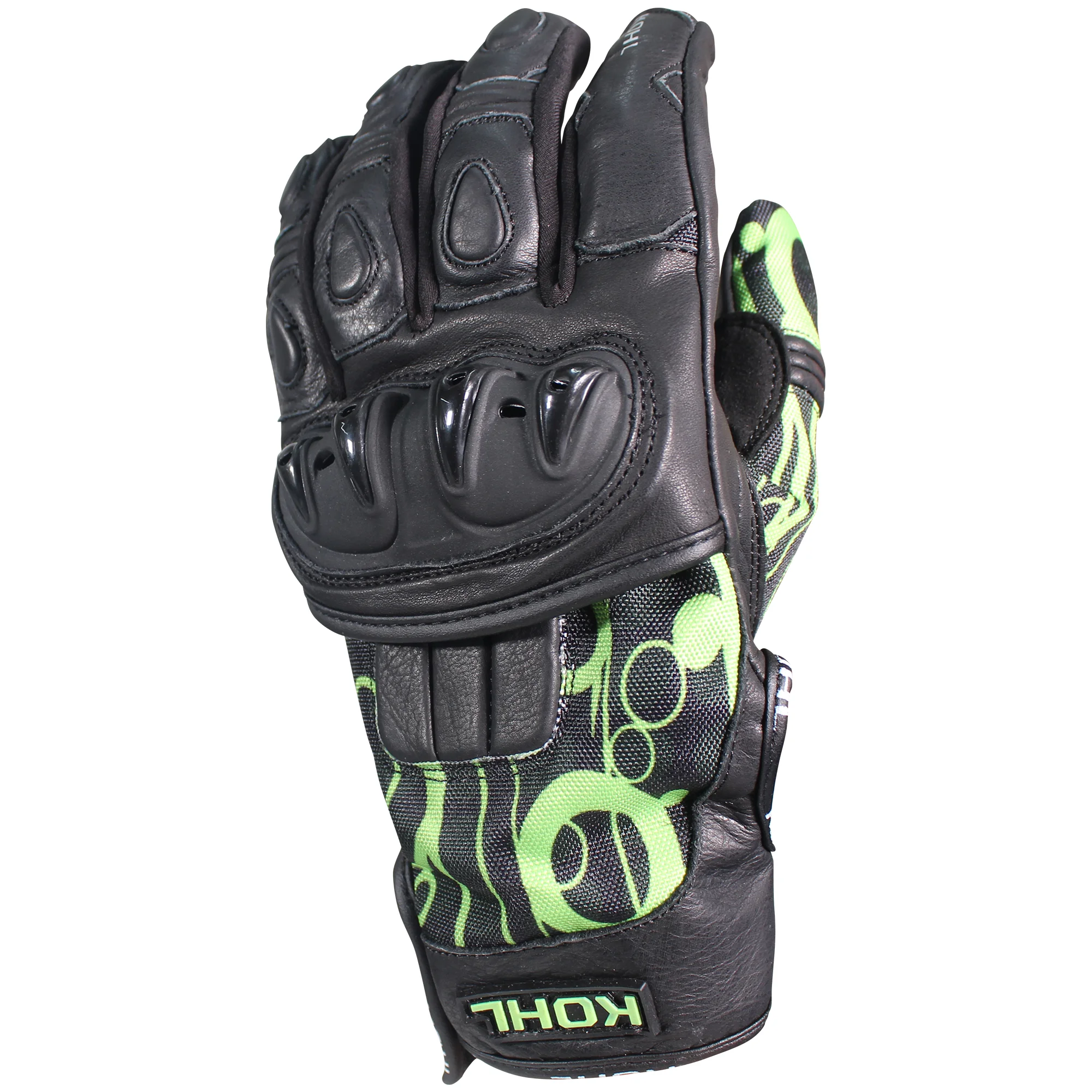 GUANTES VEL KOHL L VERDE KOHL-132 TEXTIL/PIEL