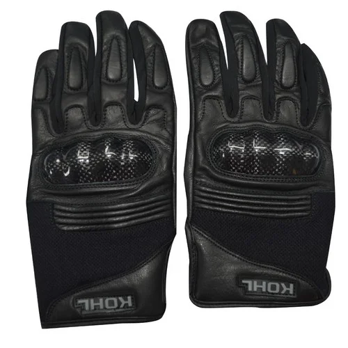 GUANTES VEL KOHL S NEGRO KOHL-205 TEXTIL/PIEL VENTILADO
