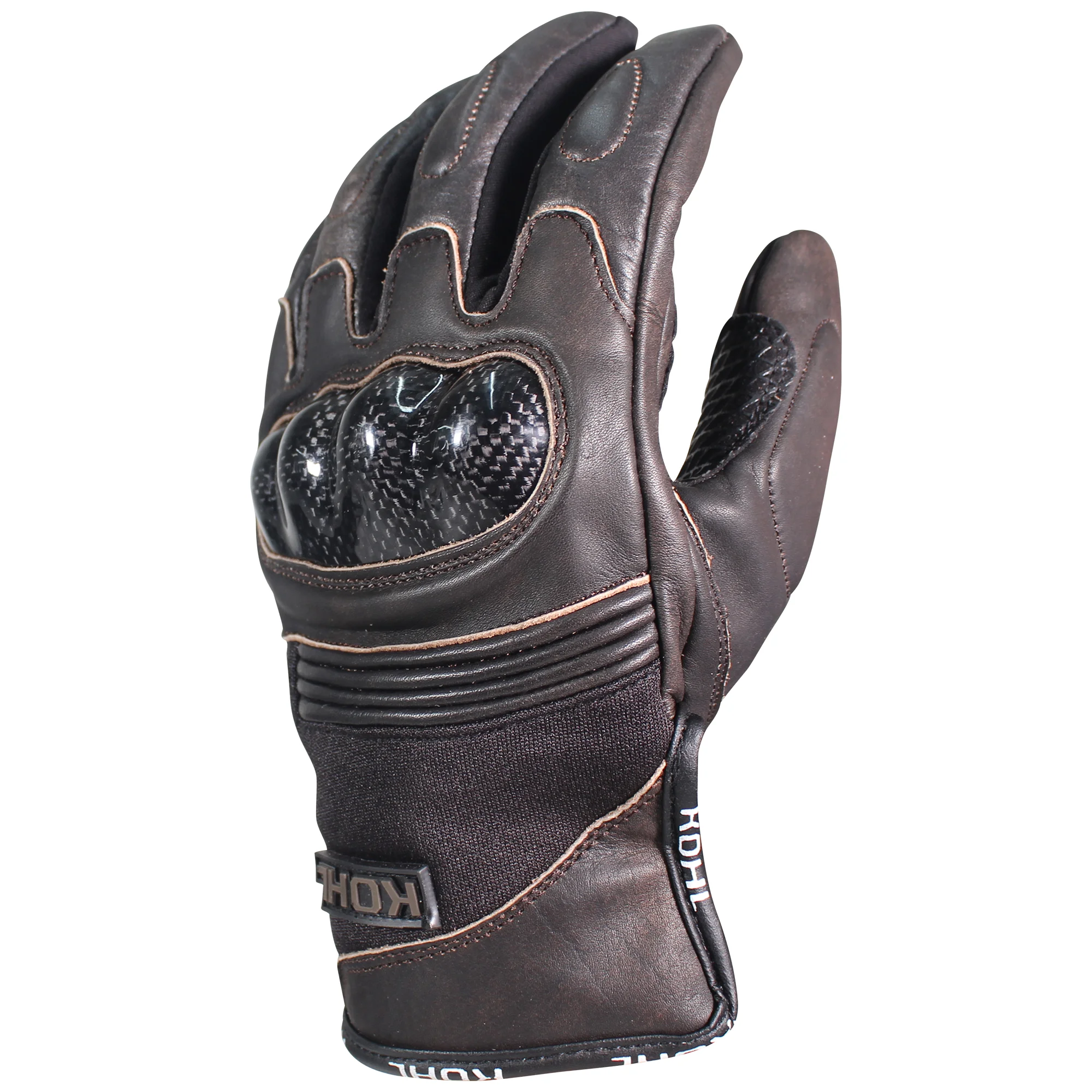 GUANTES VEL KOHL L CAFE KOHL-205 TEXTIL/PIEL VENTILADO