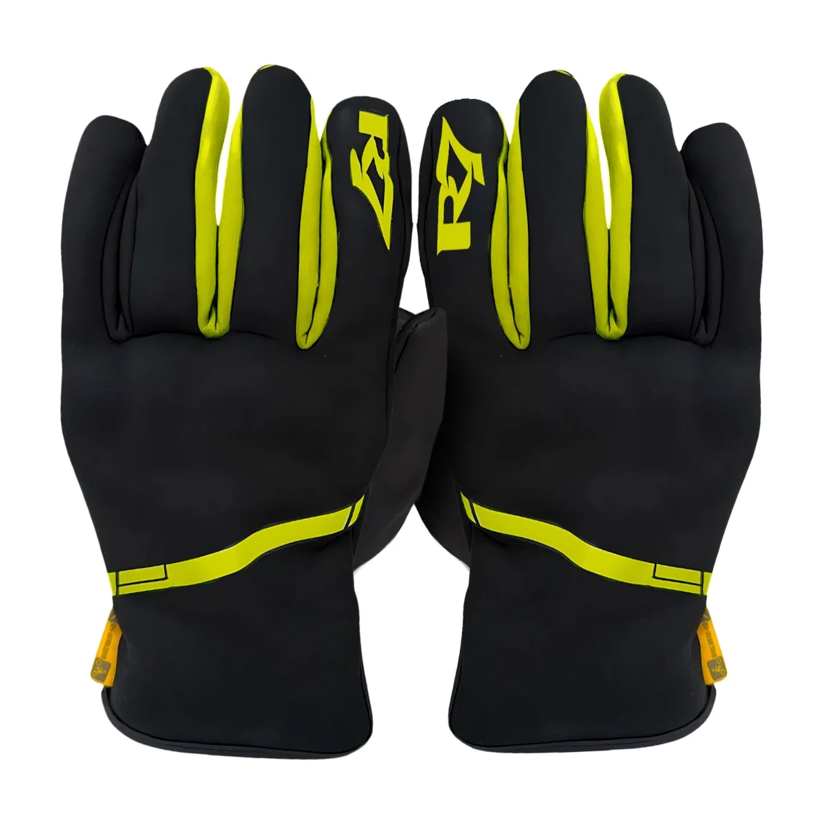 GUANTES VEL R7 RACING L NEG/AMA R7-4331 TEXTIL