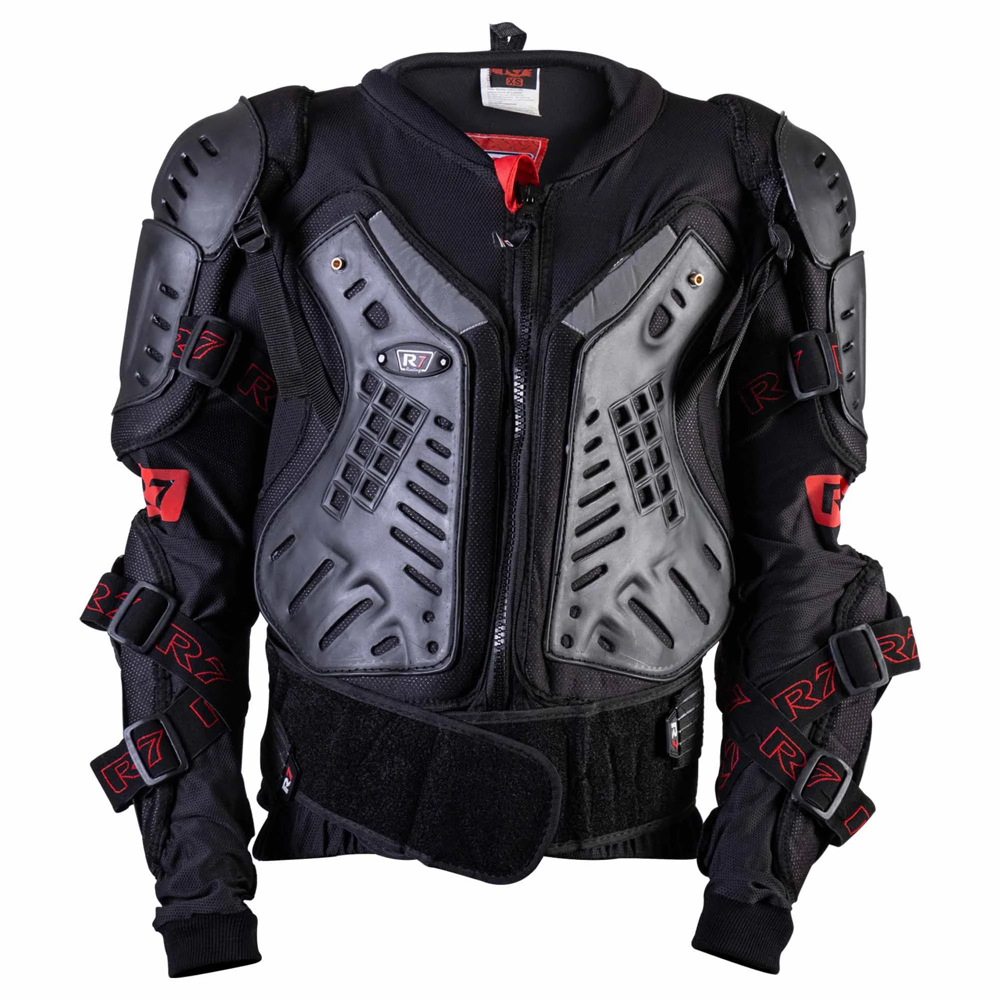 PROTECTOR DE CUERPO EN CHALECO R7 RACING XL NEGRO SCORPIO V2