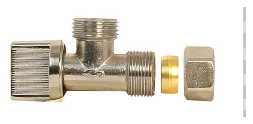 Llave de Control Angular Cromo RUGO 25-ICE