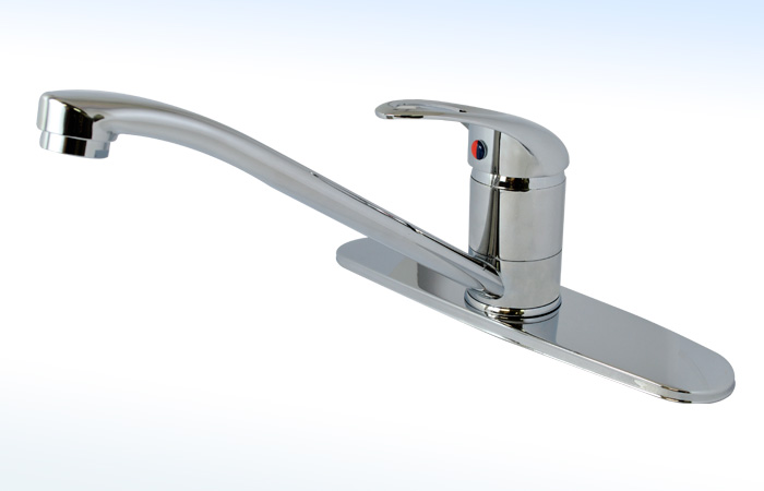Mezcladora Monomando para Fregadero 20 Cm (8") con Cubierta Cromo RUGO 7-MC