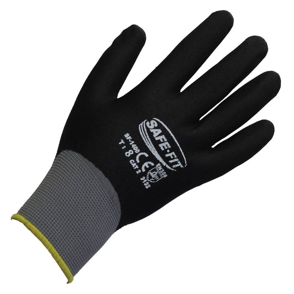 Guante para Manejo de Piezas Medianas o Grandes de Nylon Gris SAFE-FIT 1400