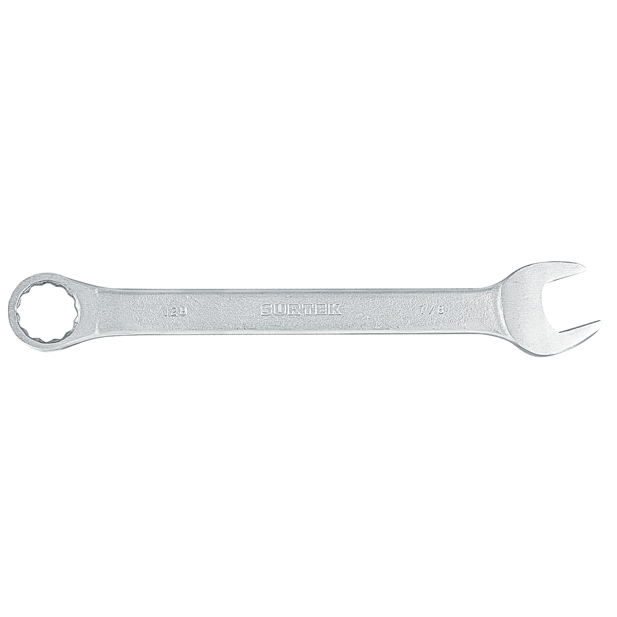 Llave combinada satinada en pulgadas, 12 puntas, 7/8" Surtek