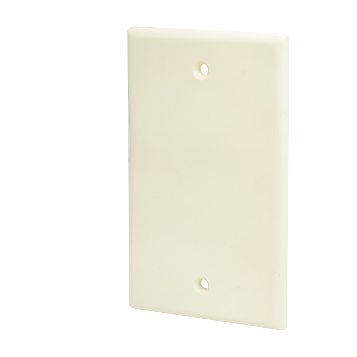 Placa ciega plástica, línea estándar, color marfil Surtek