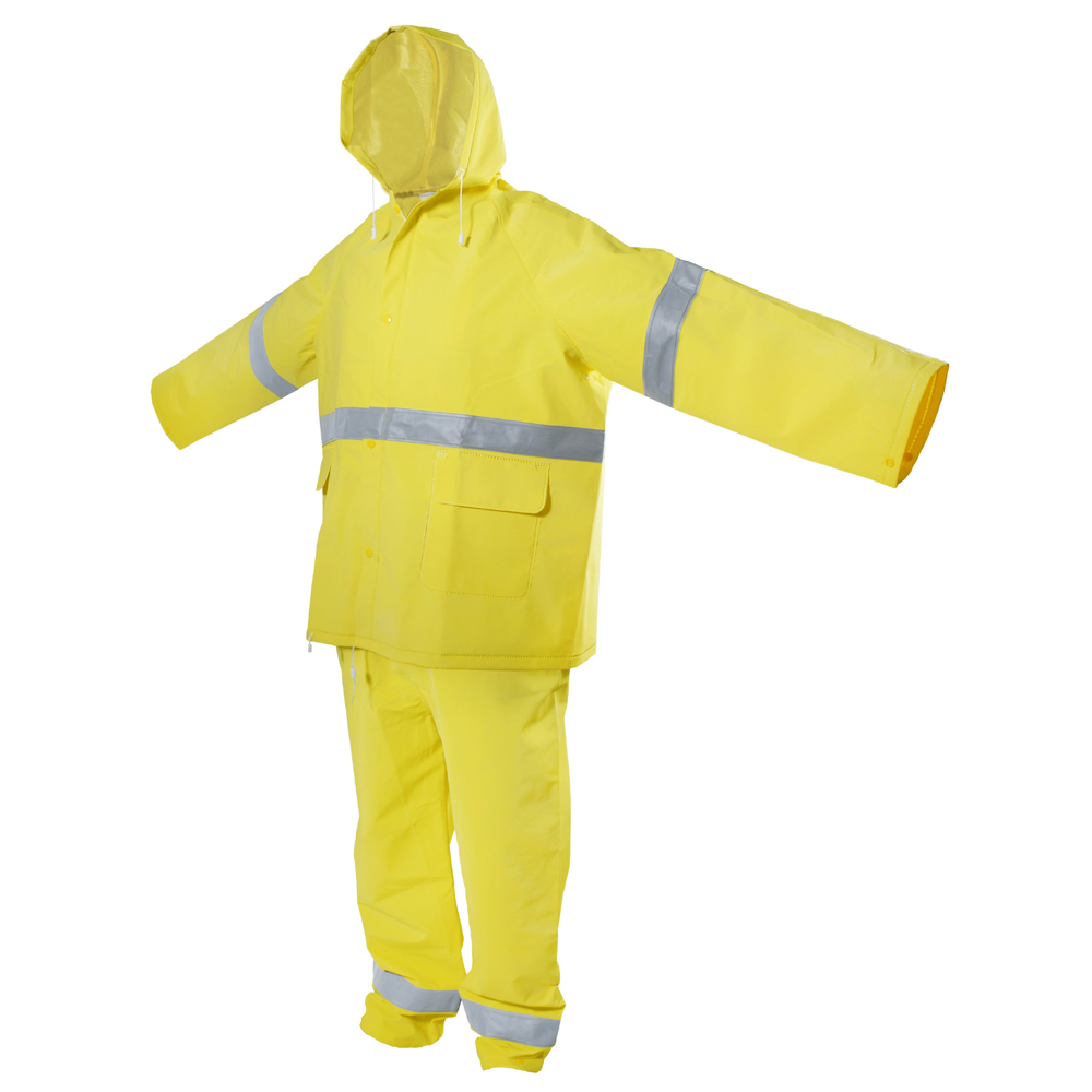 Traje impermeable con cintas reflejantes EG, 2 piezas Surtek