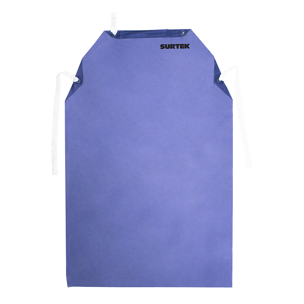 Mandil de PVC dieléctrico color azul, 1.20 m Surtek