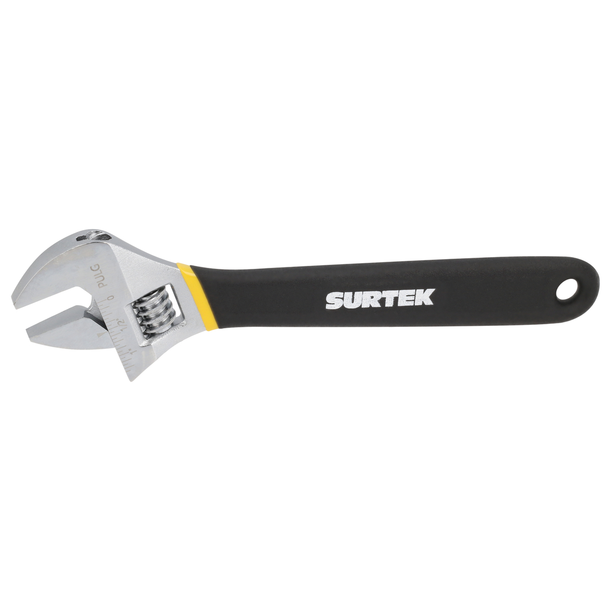 Llave ajustable cromada con mango Rubber grip de plastisol 10" Surtek