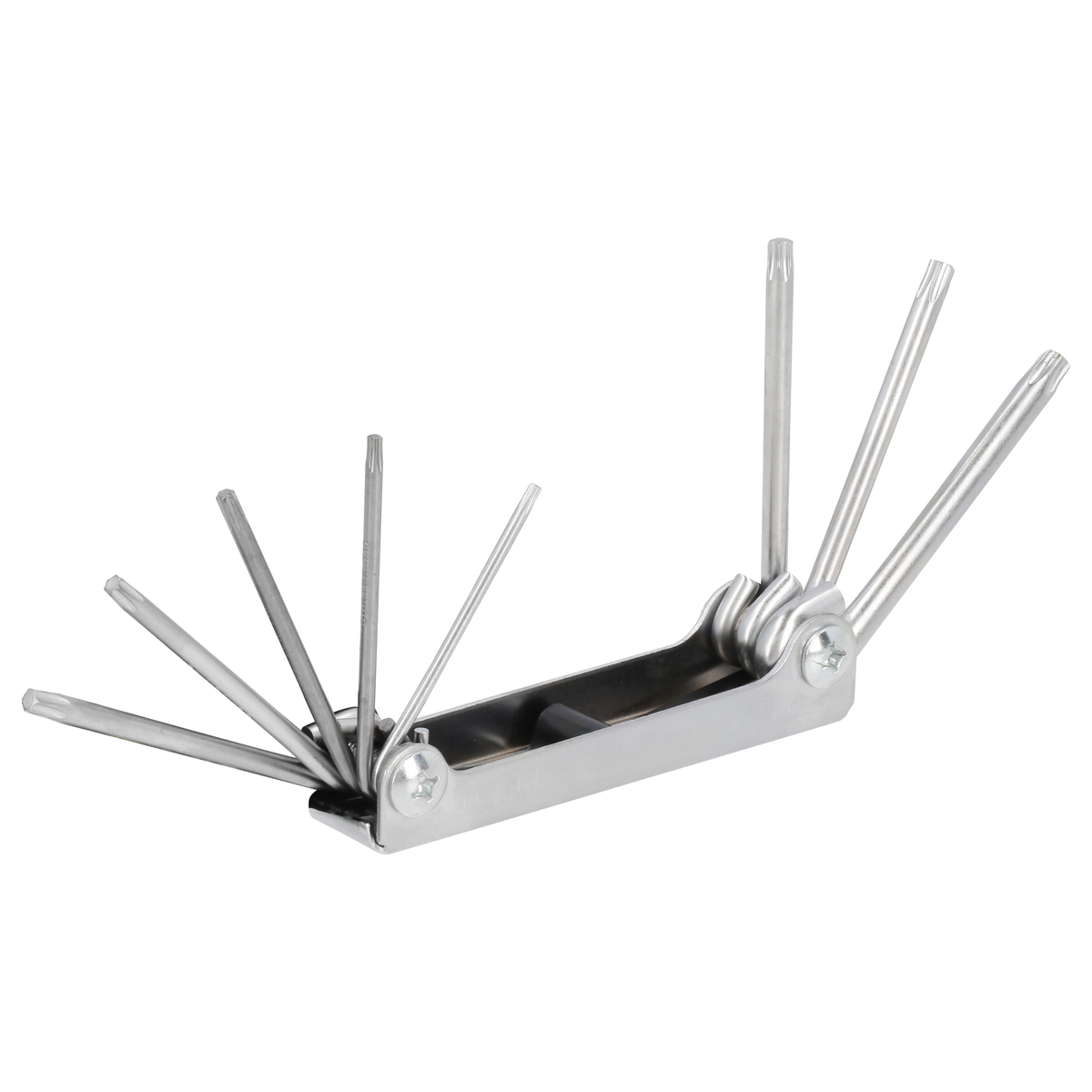 Juego de llaves torx tipo navaja estuche metálico, 8 piezas en blíster Surtek