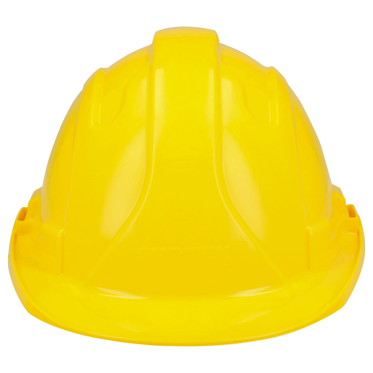 Casco de seguridad con ajuste de intervalos de 4 puntos, color amarillo Surtek