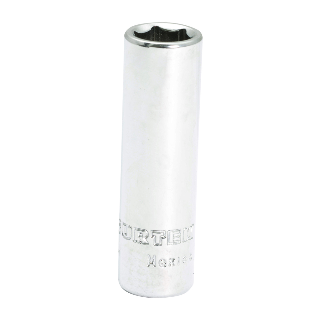 Dado largo cuadro de 1/4", 6 puntas, en pulgadas, 11/32" Surtek