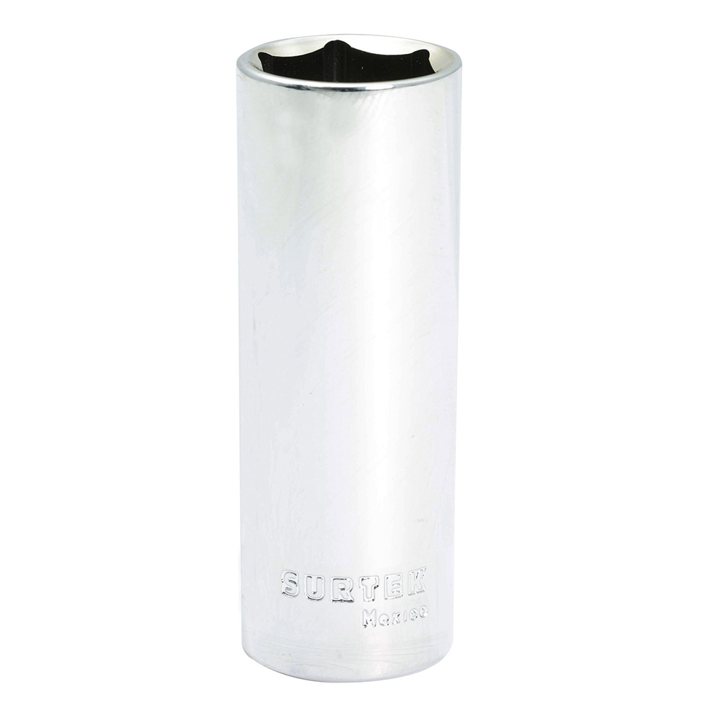 Dado largo cuadro de 1/2", 6 puntas, en pulgadas, 3/4" Surtek