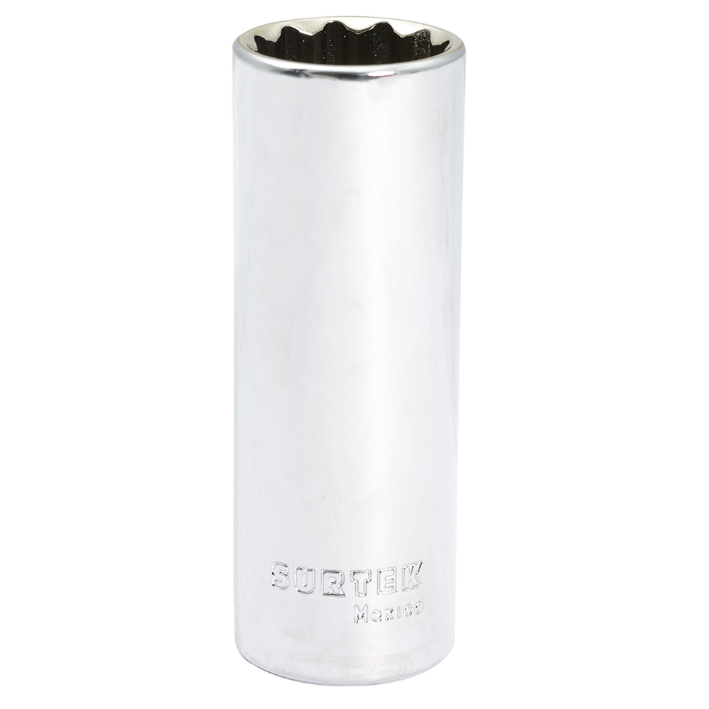 Dado largo cuadro de 1/2", 12 puntas, en pulgadas, 13/16" Surtek