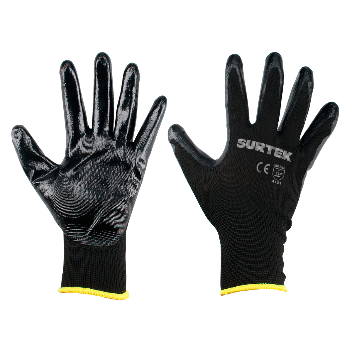 Guantes de nailon con recubrimiento de nitrilo CH Surtek