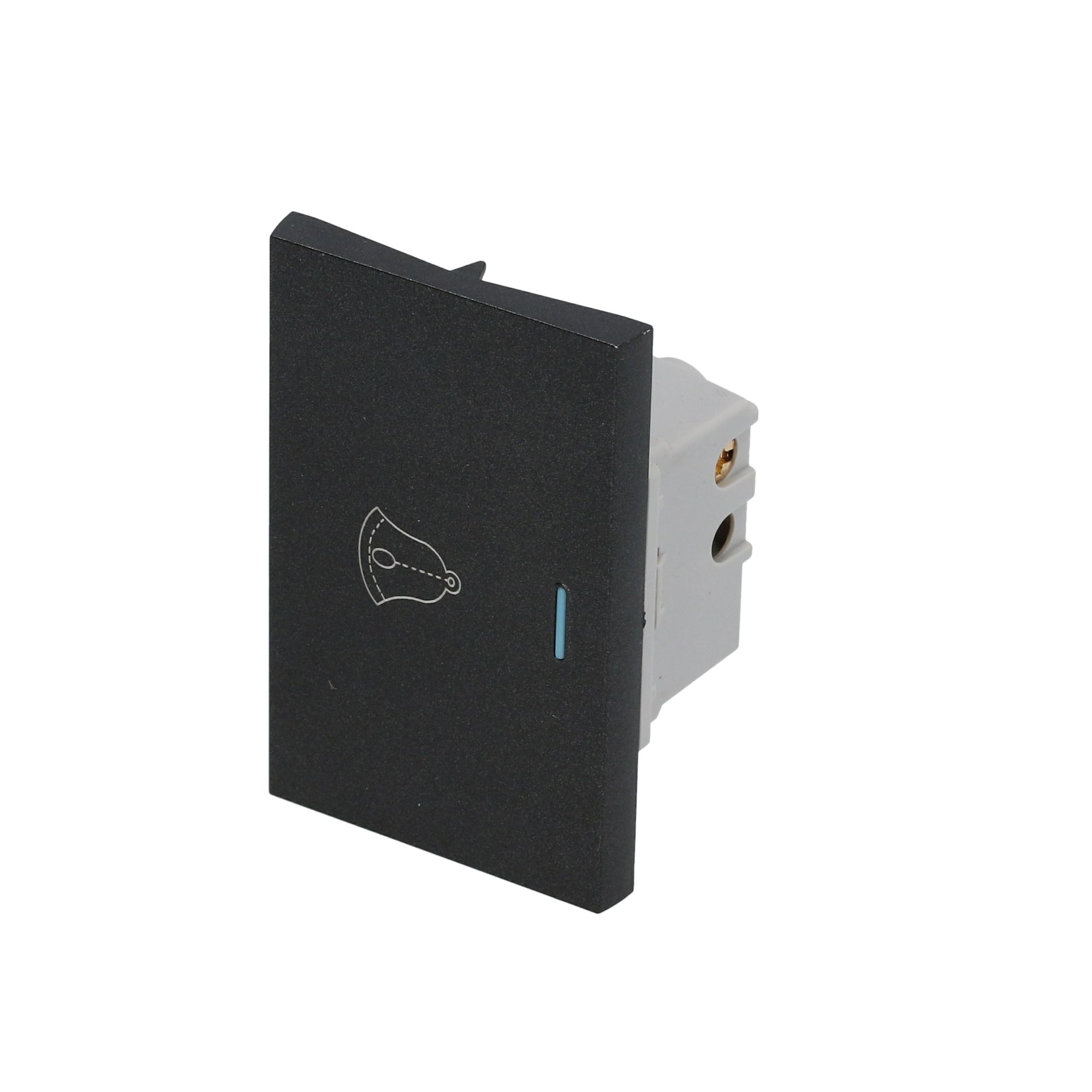 Interruptor para timbre 1/1, línea Premium, color negro Surtek