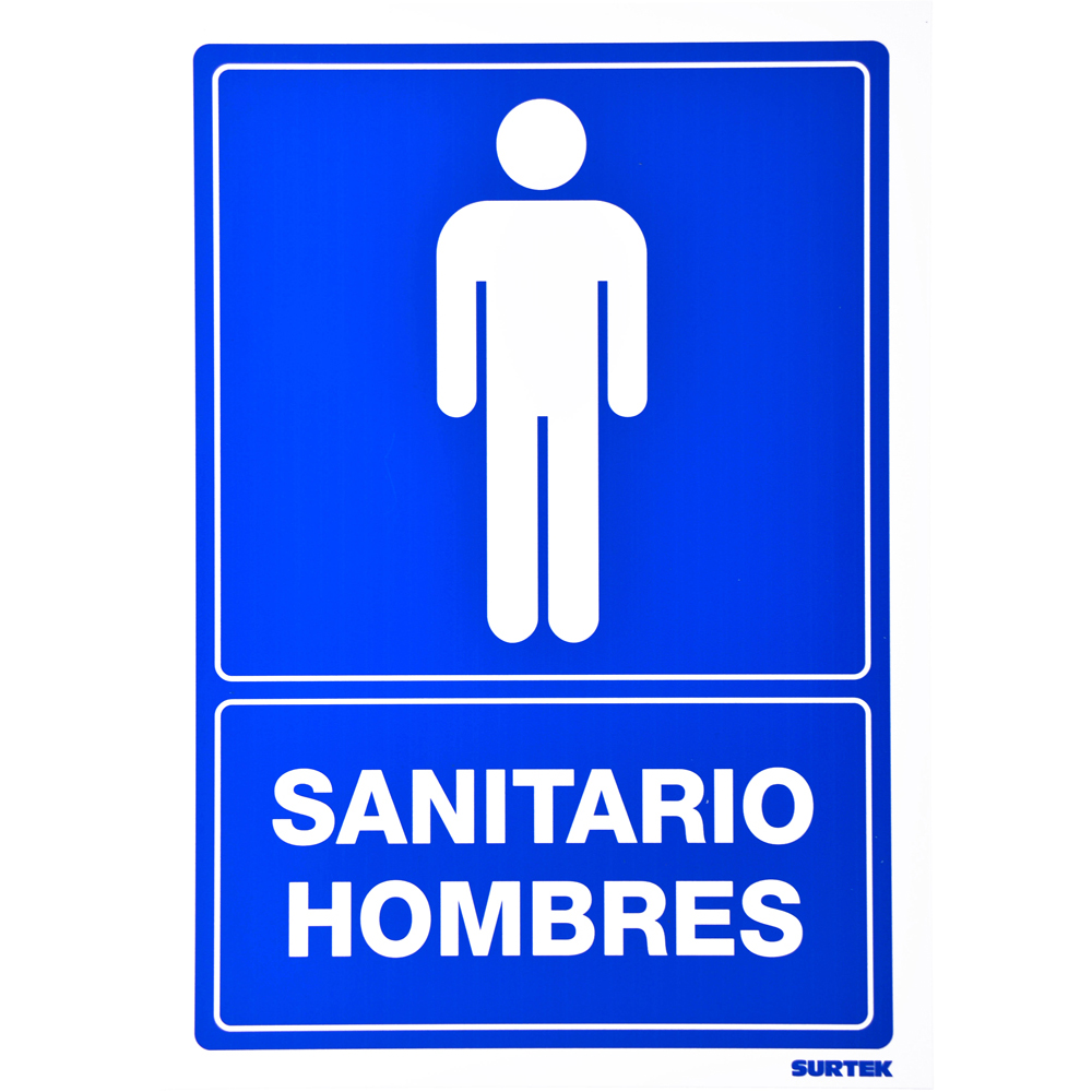 Señal "Sanitario hombres" Surtek