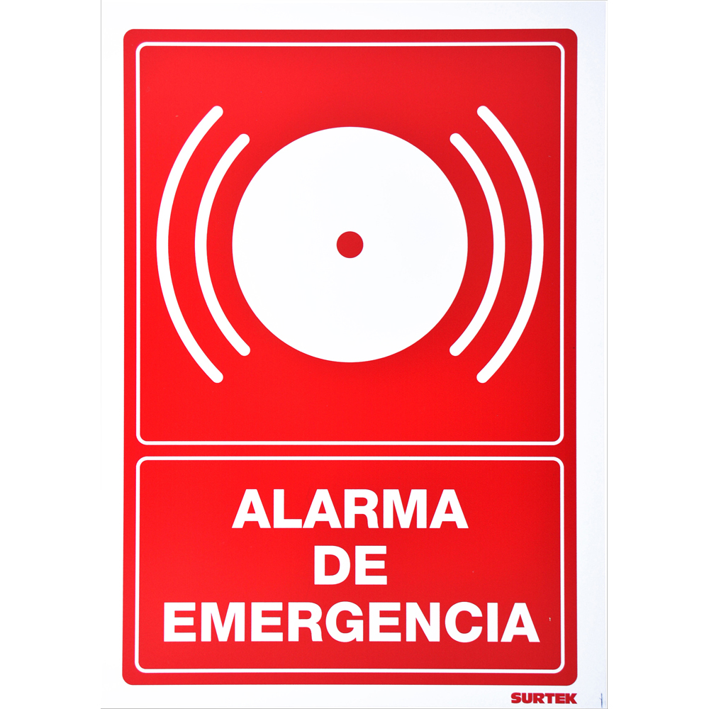 Señal "Alarma de emergencia" Surtek