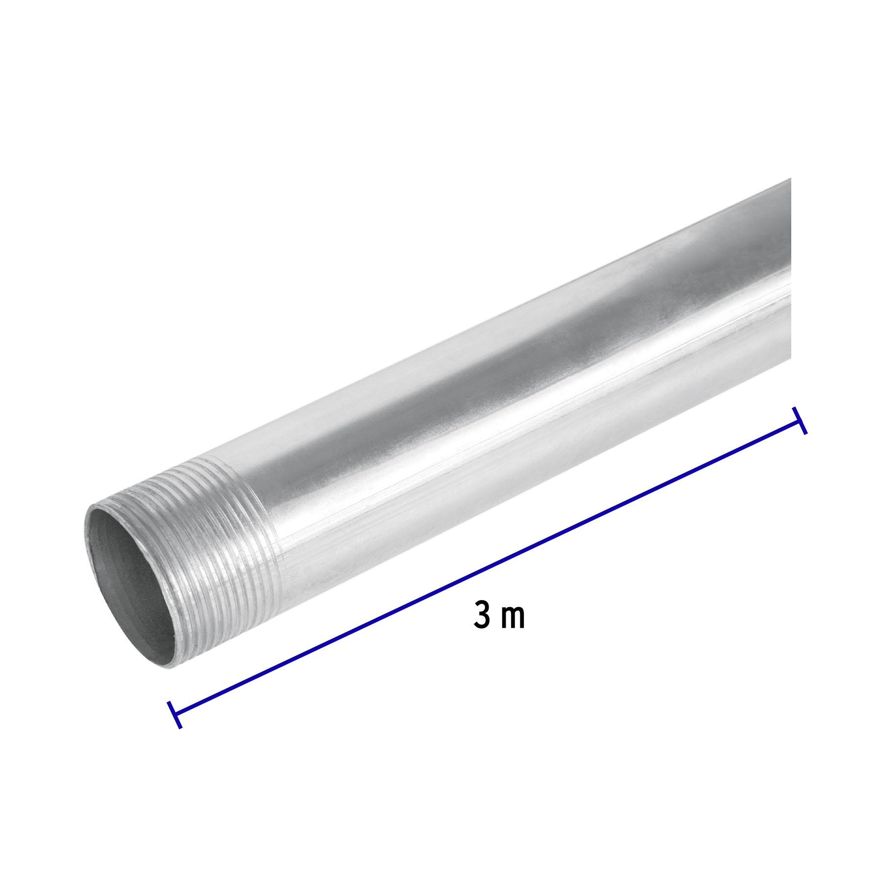 47233 / TC-1-1/4-G TRUPER Volteck Tubo Conduit 1 1/4' para mufa, pared