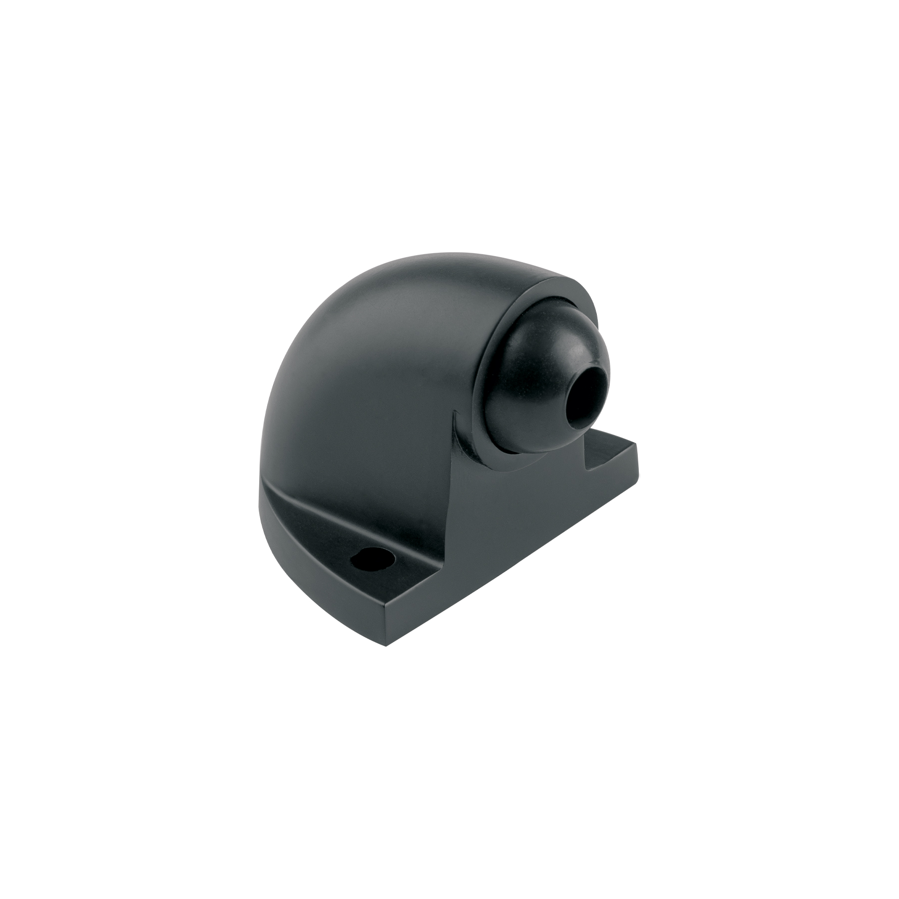 Tope tipo codo para puerta, acabado negro, HERMEX