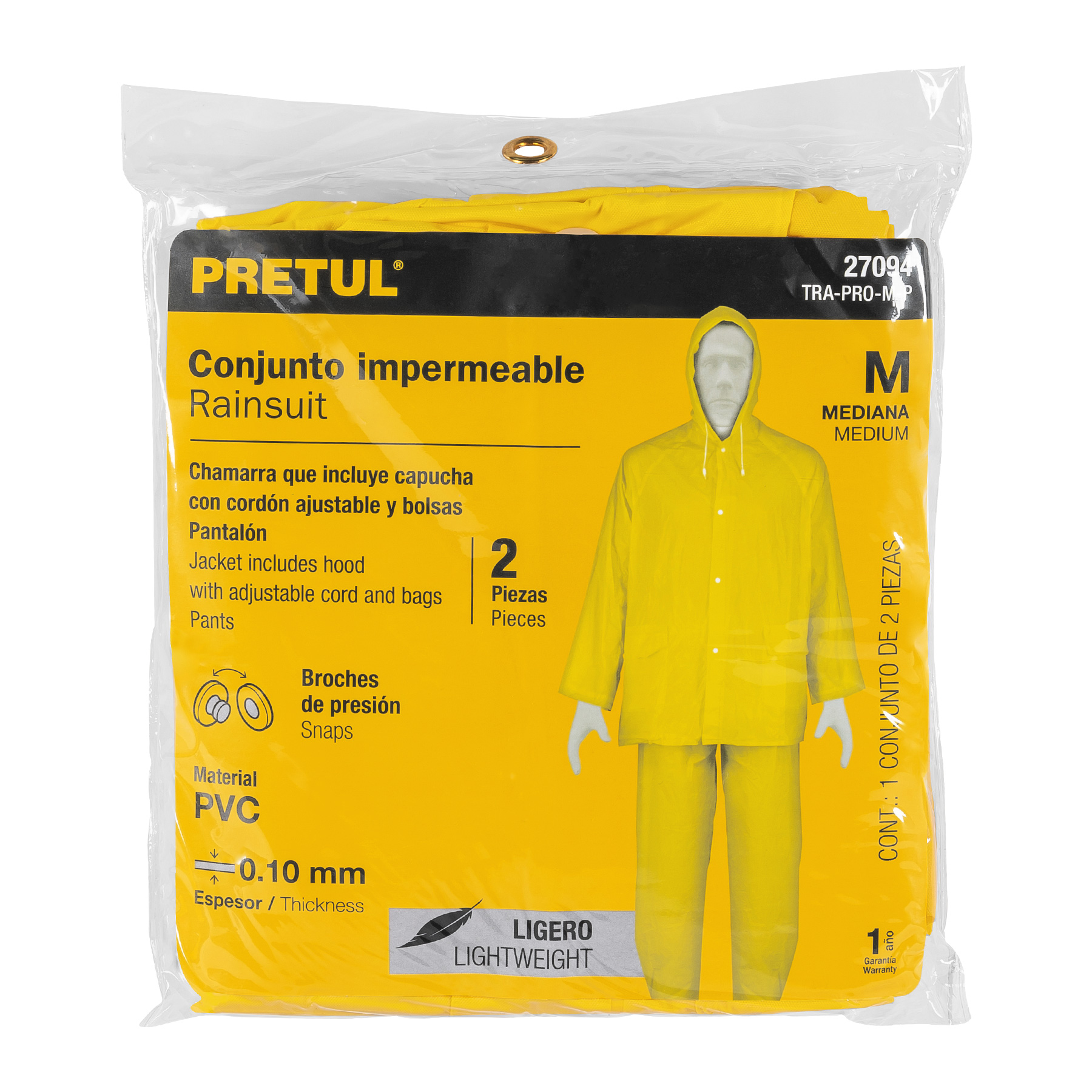 Capa Para Lluvia Truper Expert TRA-PRO-S-X, Conjunto Impermeable