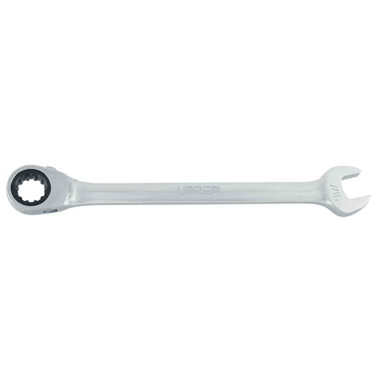 Llave combinada pulido espejo de matraca spline reversible en pulgadas, 7/16" Urrea