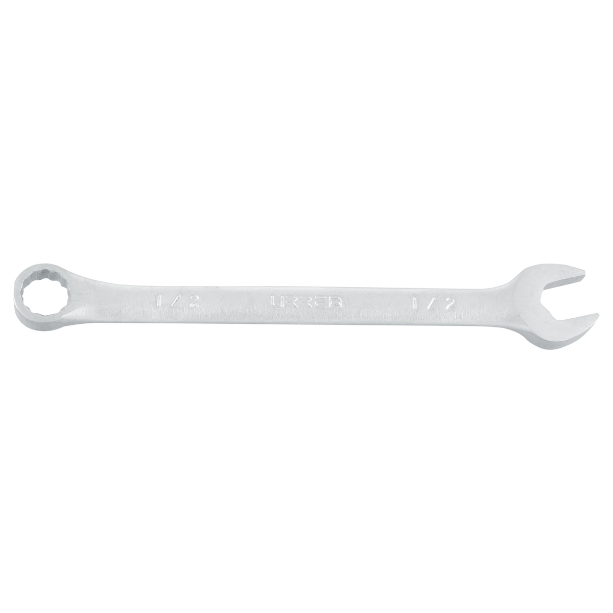 Llave combinada satinada en pulgadas, 12 puntas, 1/2" Urrea