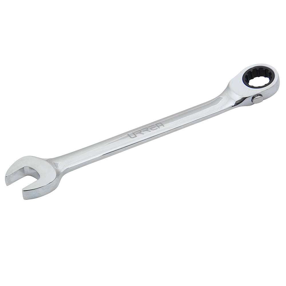 Llave combinada pulido espejo de matraca spline reversible en pulgadas, 1/2" Urrea
